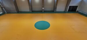 alfombra con punto en el centro