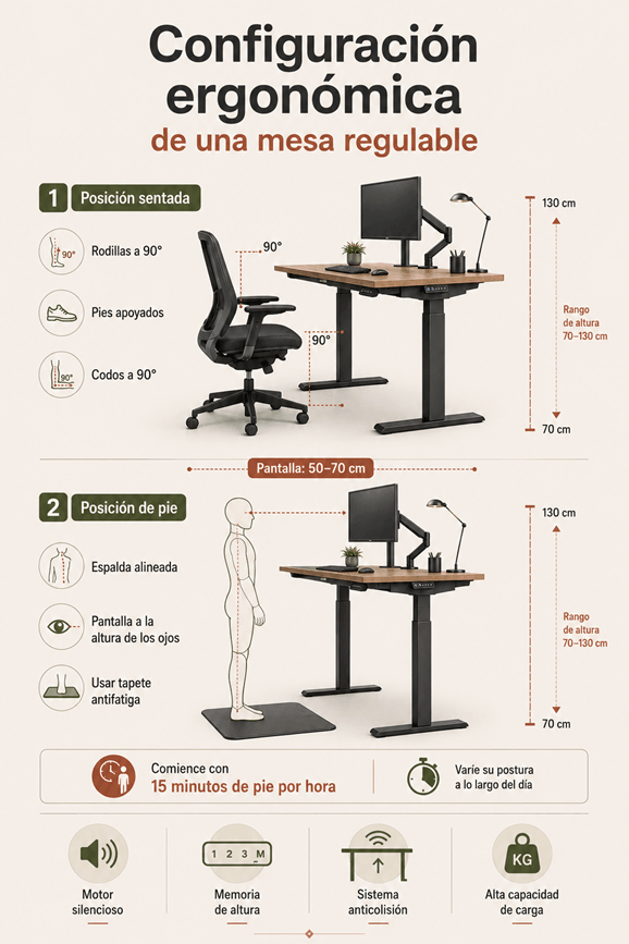 diagrama de mesas ajustables